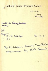 Invoice from Meath Librarian M.K. McGurl
